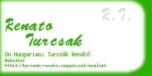 renato turcsak business card
