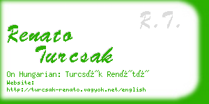 renato turcsak business card